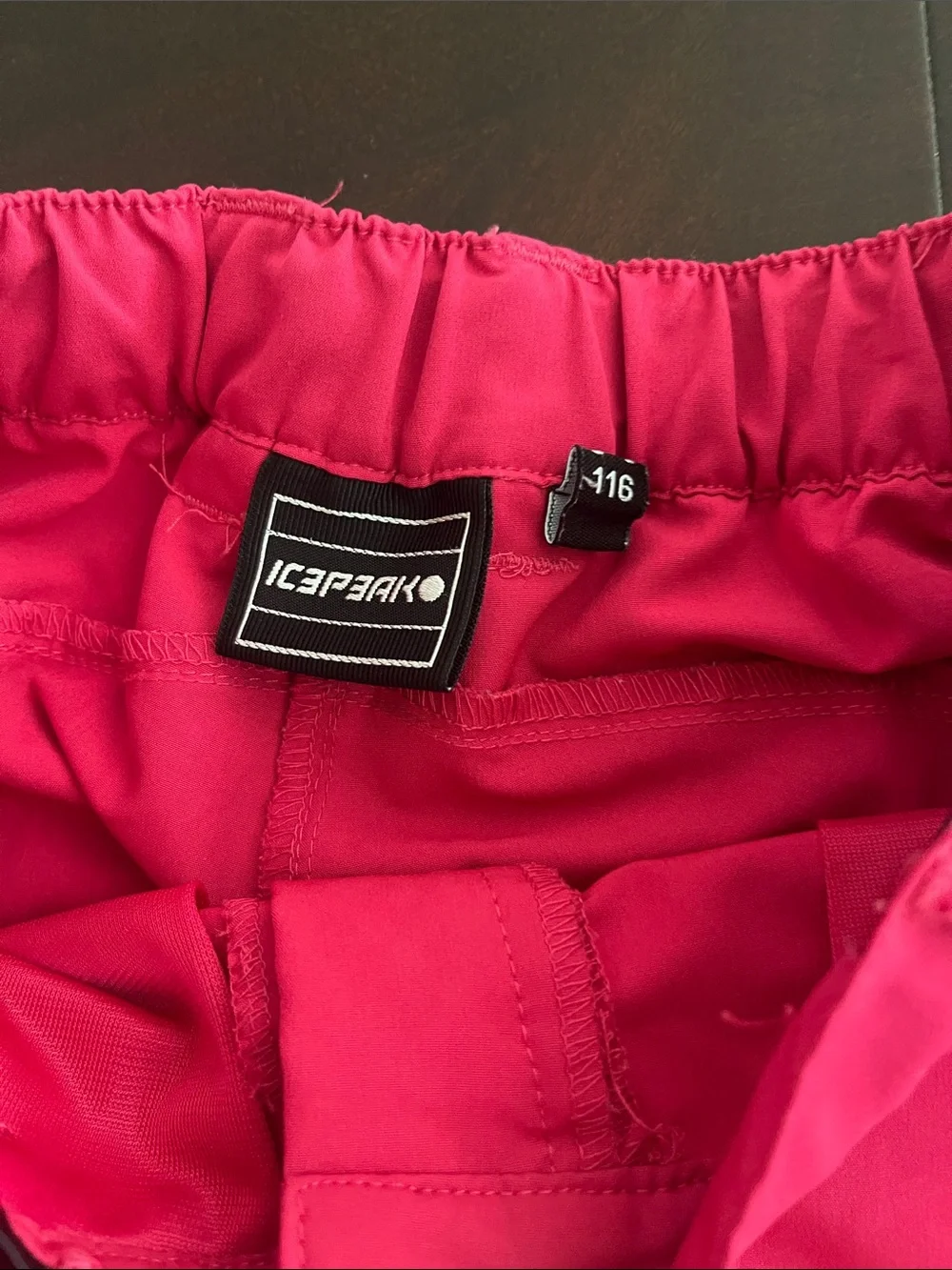 Kids Pink and Tan Convertible Outdoor Pants size 6-8